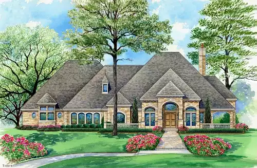image of french country house plan 4941